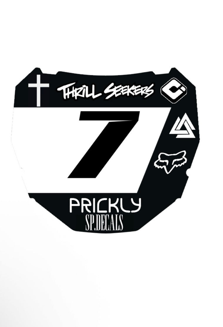 CUSTOM ODI PLATE DECAL